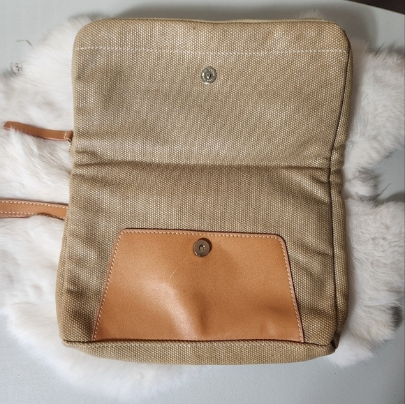 J. McLaughlin Foldover Textured Fabric Wristlet Clutch - Picture 4 of 8